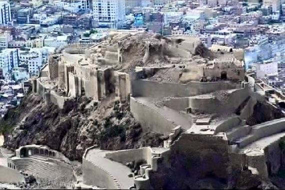 Aftermath of airstrikes and shelling on the Castle on June 8, 2015 (Taken by Yemen Post)