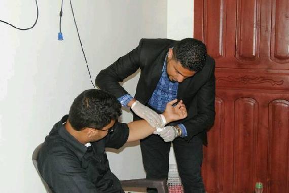 Kareem Al-Jaber in a First Aid training session