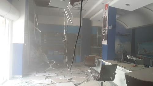 Interior damage to Yemenia Airways office